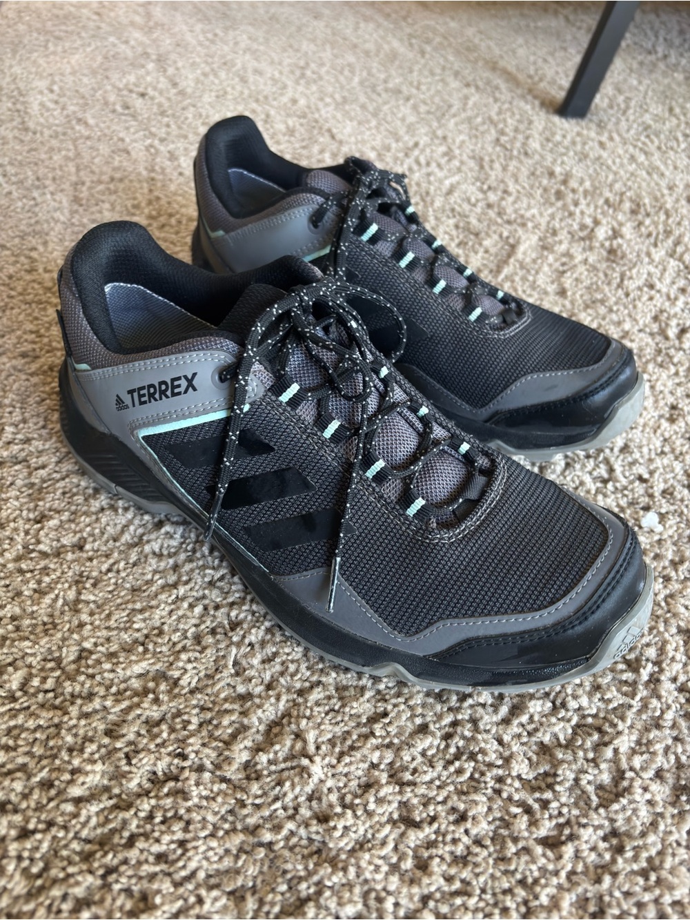 Adidas Terrex Gore-Tex Hiking Trail Shoes Gray Black Women’s 9.5
